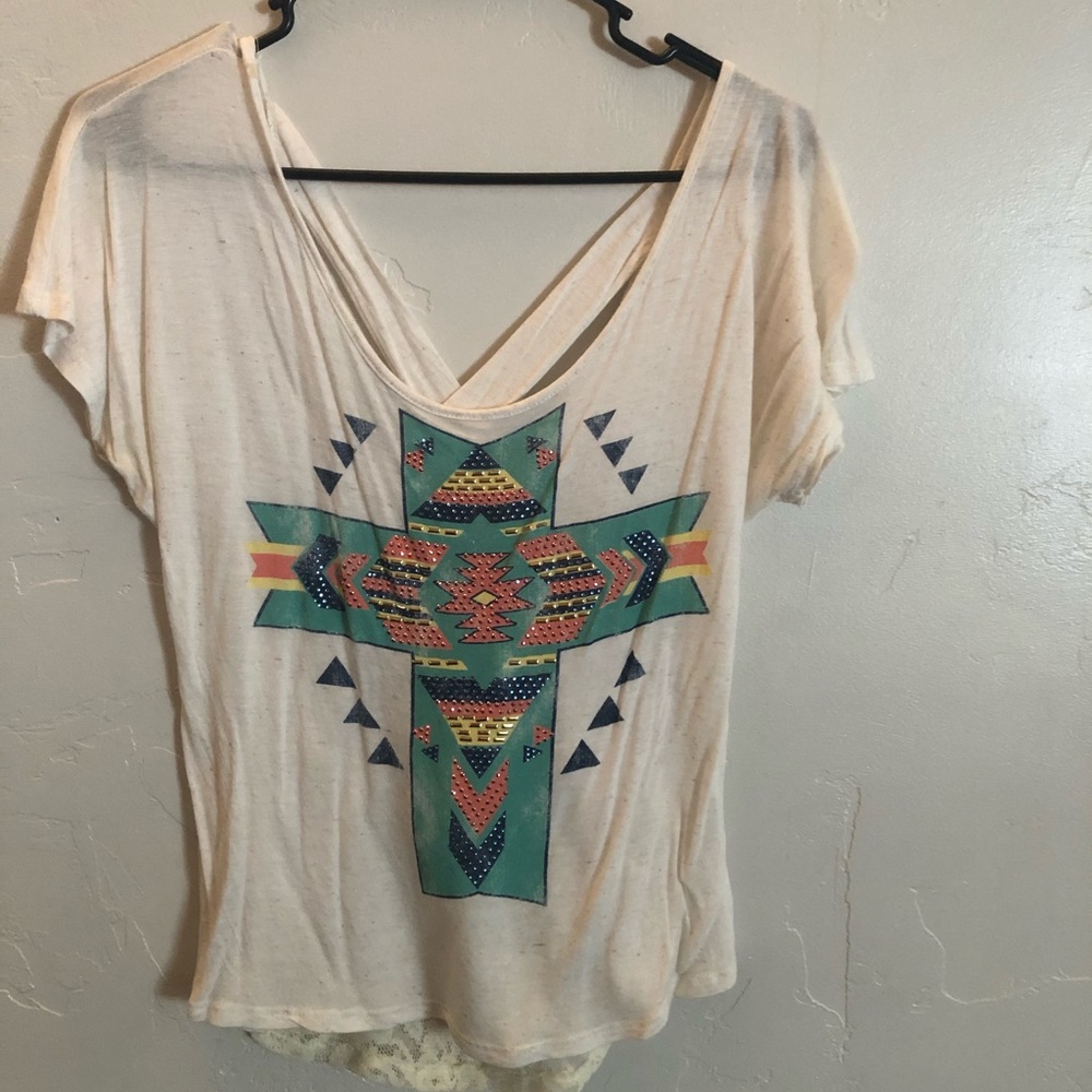 🛍Aztec cross Open back Top small🛍